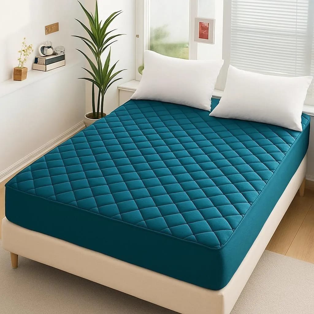 Cotton Plane Double Bed Mattress Cover